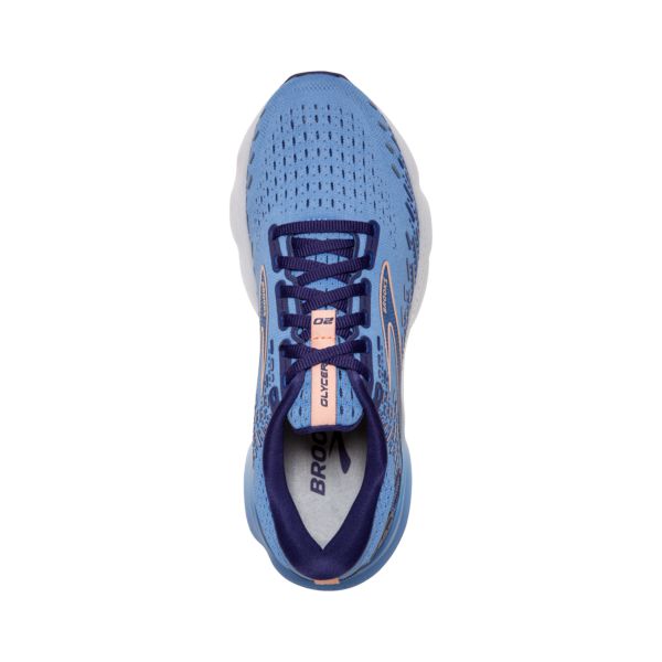 Brooks Glycerin 20 Yol Koşu Ayakkabısı Kadın Mavi Altın Beyaz | Turkey-917436