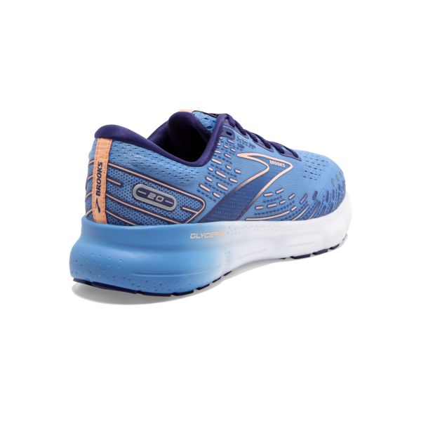 Brooks Glycerin 20 Yol Koşu Ayakkabısı Kadın Mavi Altın Beyaz | Turkey-917436