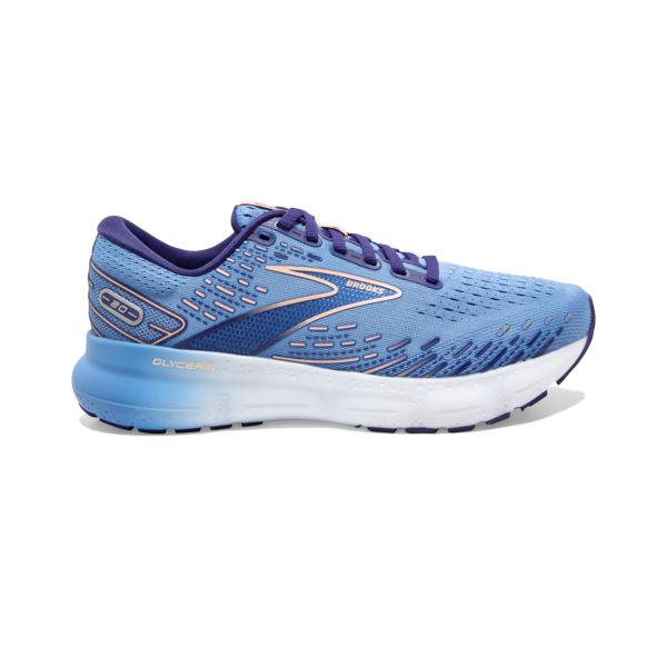 Brooks Glycerin 20 Yol Koşu Ayakkabısı Kadın Mavi Altın Beyaz | Turkey-917436