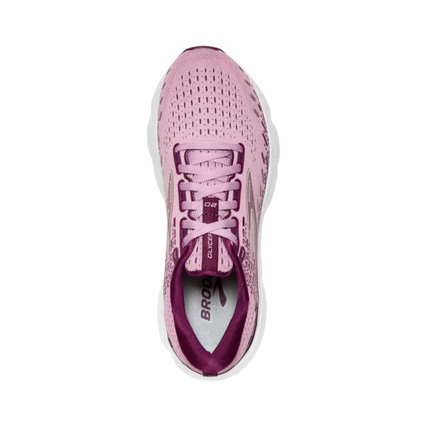 Brooks Glycerin 20 Yol Koşu Ayakkabısı Kadın Pembe Beyaz | Turkey-928305