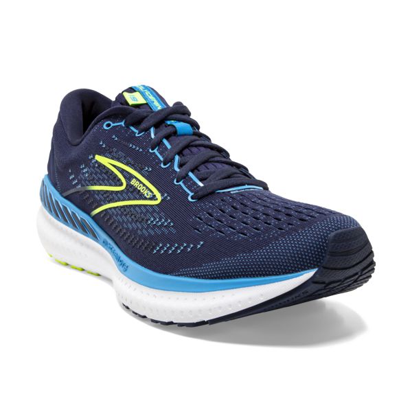 Brooks Glycerin GTS 19 Yol Koşu Ayakkabısı Erkek Lacivert Mavi Sarı | Turkey-138259