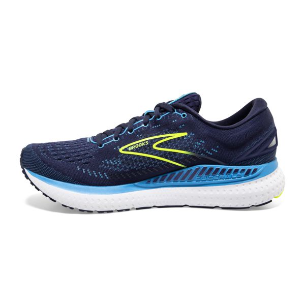 Brooks Glycerin GTS 19 Yol Koşu Ayakkabısı Erkek Lacivert Mavi Sarı | Turkey-138259