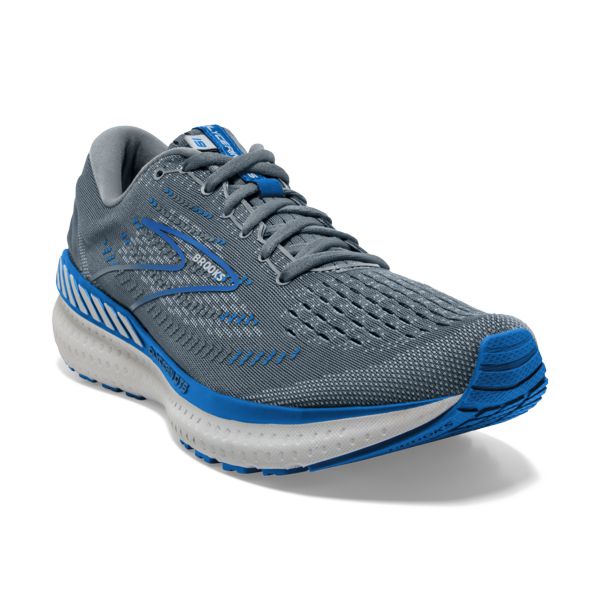 Brooks Glycerin GTS 19 Yol Koşu Ayakkabısı Erkek Gri Mavi Beyaz | Turkey-27156