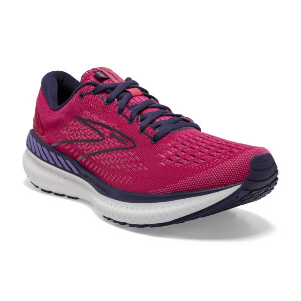 Brooks Glycerin GTS 19 Yol Koşu Ayakkabısı Kadın Kırmızı Mor Beyaz | Turkey-356470