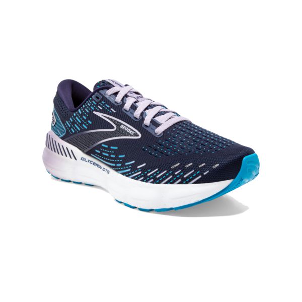 Brooks Glycerin GTS 20 Yol Koşu Ayakkabısı Kadın Lacivert Mavi Beyaz | Turkey-168940