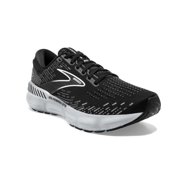 Brooks Glycerin GTS 20 Yol Koşu Ayakkabısı Kadın Siyah Beyaz Gri | Turkey-501968