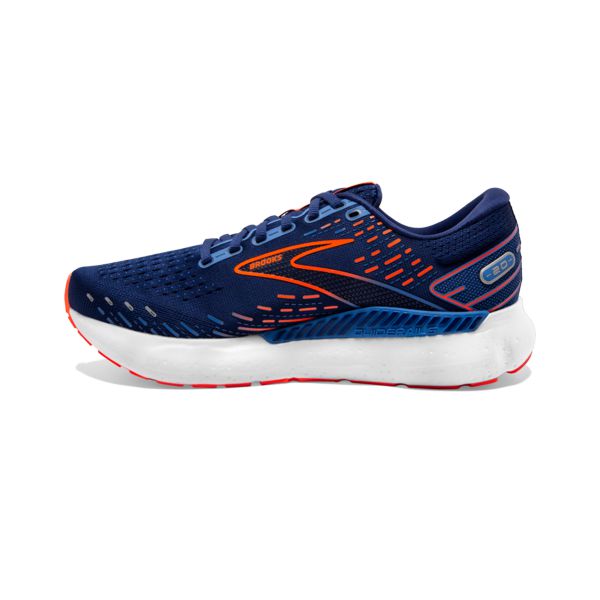 Brooks Glycerin GTS 20 Yol Koşu Ayakkabısı Erkek Mavi Turuncu Beyaz | Turkey-985647