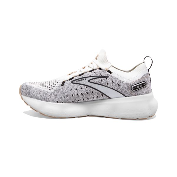 Brooks Glycerin StealthFit 20 Yol Koşu Ayakkabısı Kadın Beyaz Siyah Gri | Turkey-302469