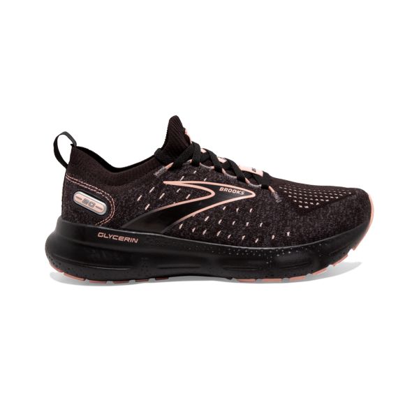 Brooks Glycerin StealthFit 20 Yol Koşu Ayakkabısı Kadın Siyah Mercan | Turkey-325940