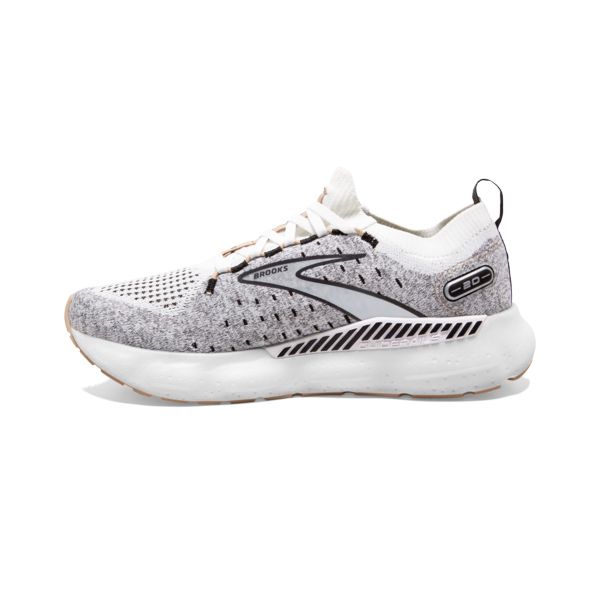 Brooks Glycerin StealthFit GTS 20 Yol Koşu Ayakkabısı Kadın Beyaz Siyah Gri | Turkey-81965