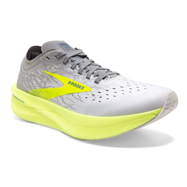 Brooks Hyperion Elite 2 Yol Koşu Ayakkabısı Erkek Beyaz Gümüş Sarı | Turkey-370159