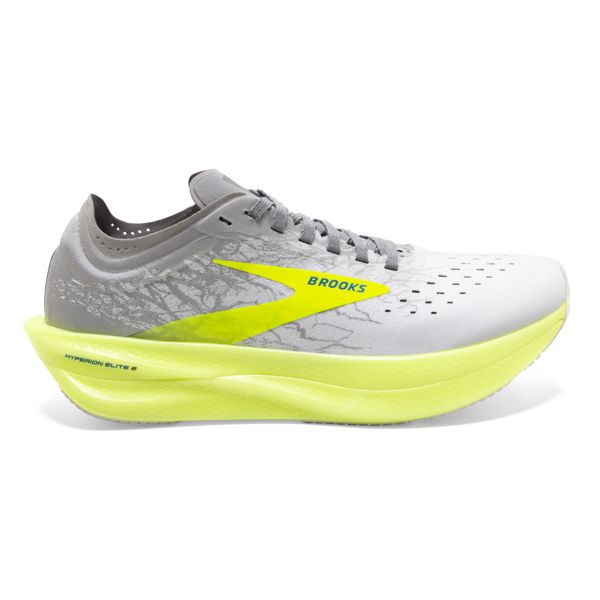 Brooks Hyperion Elite 2 Yol Koşu Ayakkabısı Erkek Beyaz Gümüş Sarı | Turkey-370159