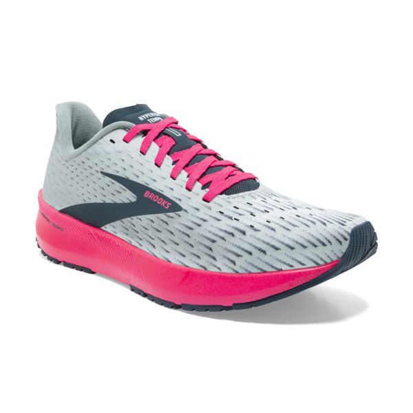 Brooks Hyperion Tempo Yol Koşu Ayakkabısı Kadın Gri Lacivert Pembe | Turkey-158730