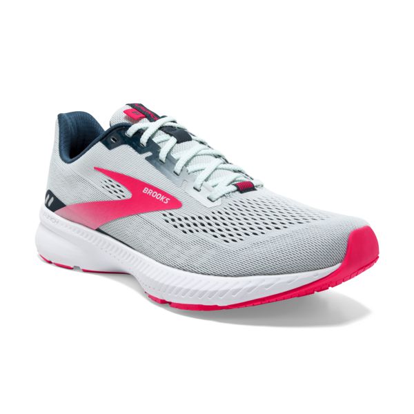 Brooks Launch 8 Yol Koşu Ayakkabısı Kadın Gri Pembe Beyaz | Turkey-248936