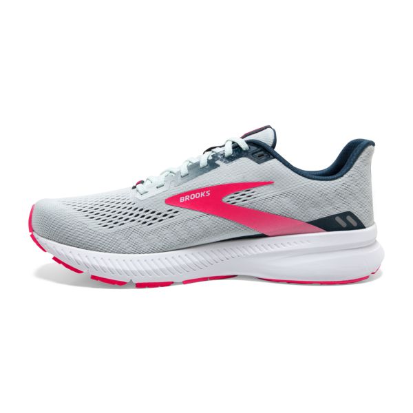 Brooks Launch 8 Yol Koşu Ayakkabısı Kadın Gri Pembe Beyaz | Turkey-248936