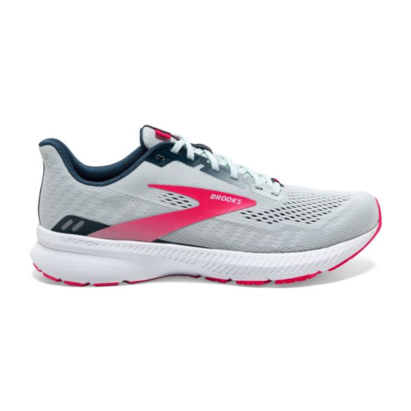 Brooks Launch 8 Yol Koşu Ayakkabısı Kadın Gri Pembe Beyaz | Turkey-248936