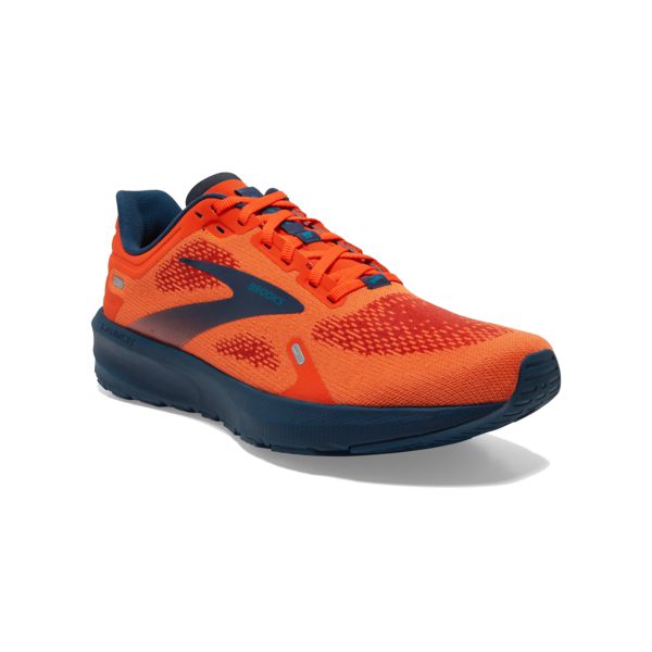 Brooks Launch 9 Yol Koşu Ayakkabısı Erkek Turuncu Lacivert | Turkey-235806