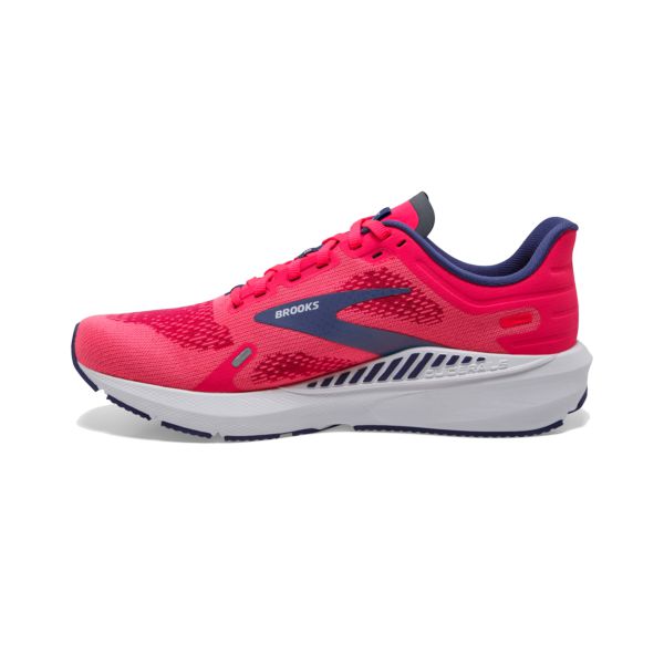 Brooks Launch GTS 9 Yol Koşu Ayakkabısı Kadın Pembe Mavi Beyaz | Turkey-685329