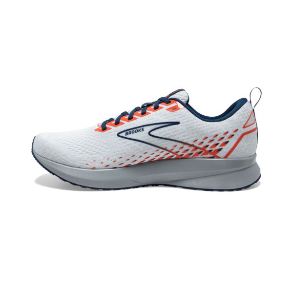 Brooks Levitate 5 Yol Koşu Ayakkabısı Erkek Beyaz Mavi Turuncu | Turkey-629130