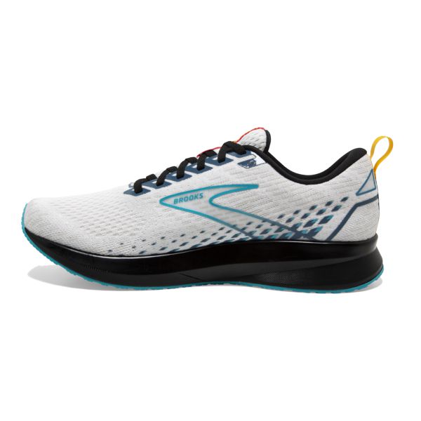 Brooks Levitate 5 Yol Koşu Ayakkabısı Erkek Beyaz Mavi Siyah | Turkey-738406