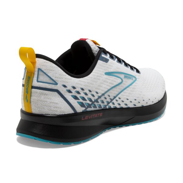 Brooks Levitate 5 Yol Koşu Ayakkabısı Erkek Beyaz Mavi Siyah | Turkey-738406