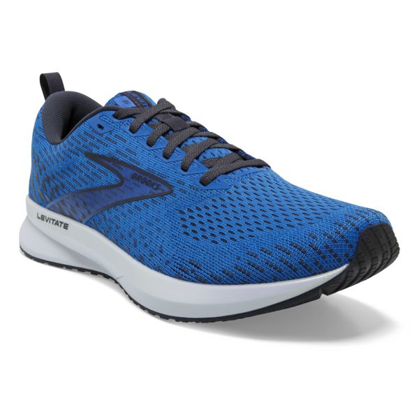 Brooks Levitate 5 Yol Koşu Ayakkabısı Erkek Mavi Siyah Beyaz | Turkey-832760