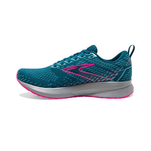 Brooks Levitate 5 Yol Koşu Ayakkabısı Kadın Mavi Pembe Gri | Turkey-367201