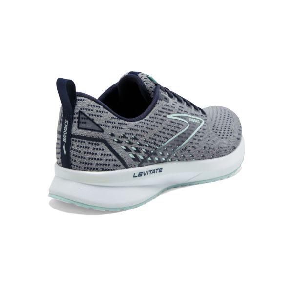 Brooks Levitate 5 Yol Koşu Ayakkabısı Kadın Gri Lacivert Beyaz | Turkey-374906