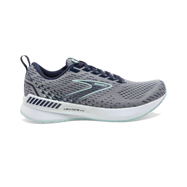 Brooks Levitate GTS 5 Yol Koşu Ayakkabısı Kadın Gri Lacivert Beyaz | Turkey-273408