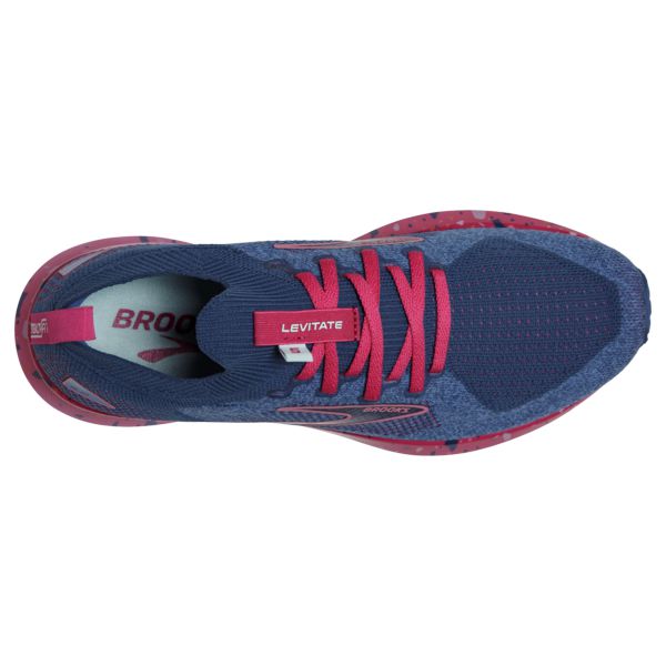 Brooks Levitate StealthFit 5 Yol Koşu Ayakkabısı Kadın Mavi Kırmızı | Turkey-139482