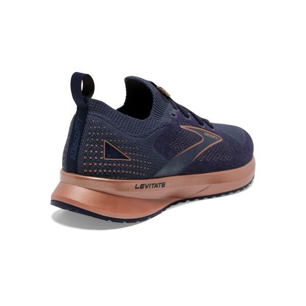 Brooks Levitate StealthFit 5 Yol Koşu Ayakkabısı Kadın Lacivert Altın | Turkey-263901