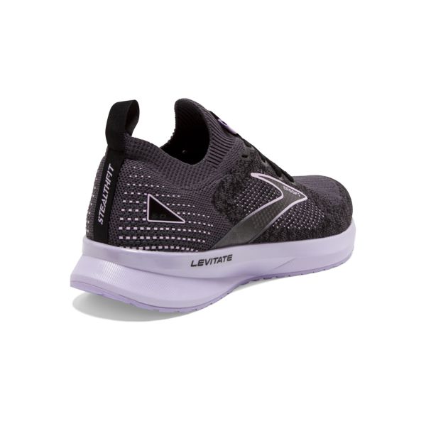 Brooks Levitate StealthFit 5 Yol Koşu Ayakkabısı Kadın Siyah Gri Mor | Turkey-319508