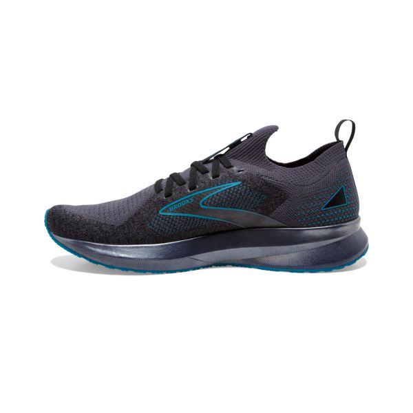 Brooks Levitate StealthFit 5 Yol Koşu Ayakkabısı Erkek Siyah Turkuaz | Turkey-368015