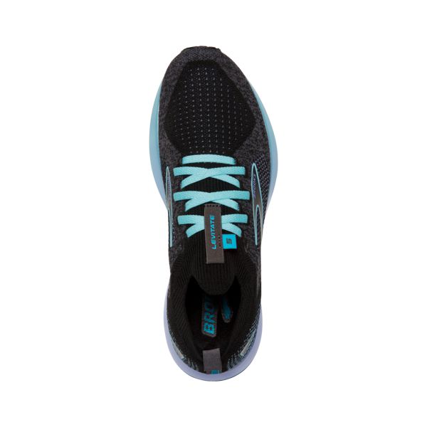 Brooks Levitate StealthFit 5 Yol Koşu Ayakkabısı Kadın Siyah Mavi Mor | Turkey-710432