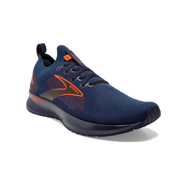 Brooks Levitate StealthFit 5 Yol Koşu Ayakkabısı Erkek Lacivert Turuncu | Turkey-738150