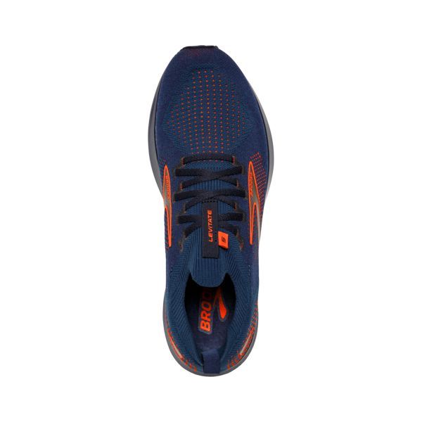 Brooks Levitate StealthFit 5 Yol Koşu Ayakkabısı Erkek Lacivert Turuncu | Turkey-738150