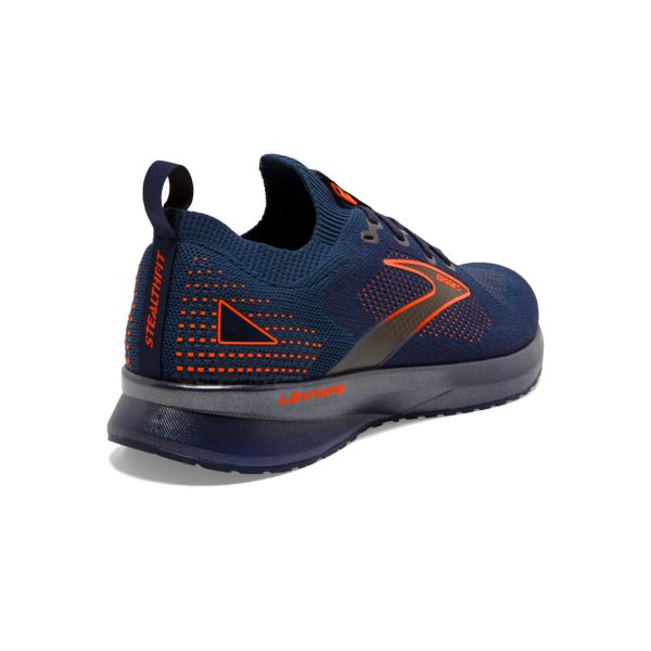 Brooks Levitate StealthFit 5 Yol Koşu Ayakkabısı Erkek Lacivert Turuncu | Turkey-738150