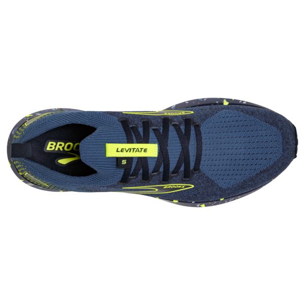 Brooks Levitate StealthFit 5 Yol Koşu Ayakkabısı Erkek Mavi Siyah Sarı | Turkey-82174