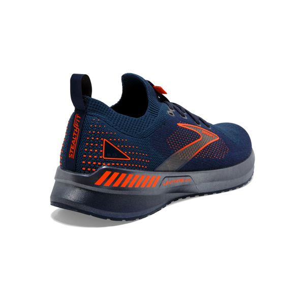 Brooks Levitate StealthFit GTS 5 Yol Koşu Ayakkabısı Erkek Lacivert Turuncu | Turkey-473062