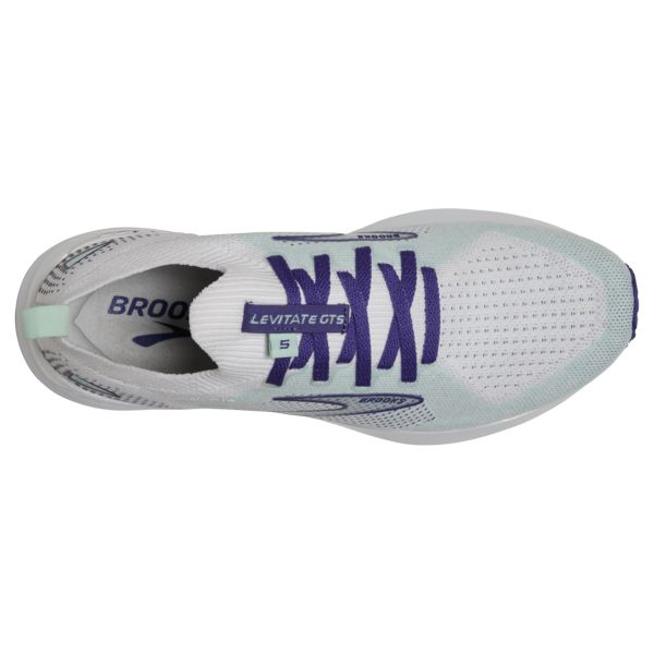 Brooks Levitate StealthFit GTS 5 Yol Koşu Ayakkabısı Kadın Beyaz Lacivert Mavi | Turkey-705631