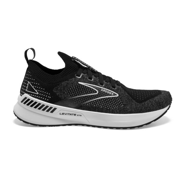 Brooks Levitate StealthFit GTS 5 Yol Koşu Ayakkabısı Kadın Siyah Gri Beyaz | Turkey-824371