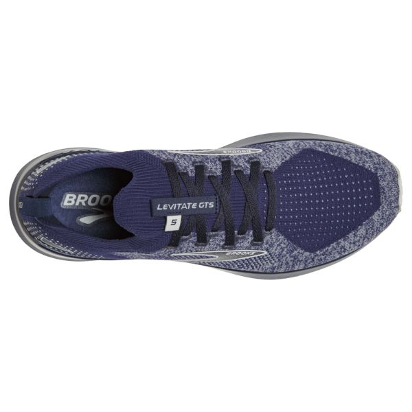 Brooks Levitate StealthFit GTS 5 Yol Koşu Ayakkabısı Erkek Gri Lacivert Beyaz | Turkey-951027