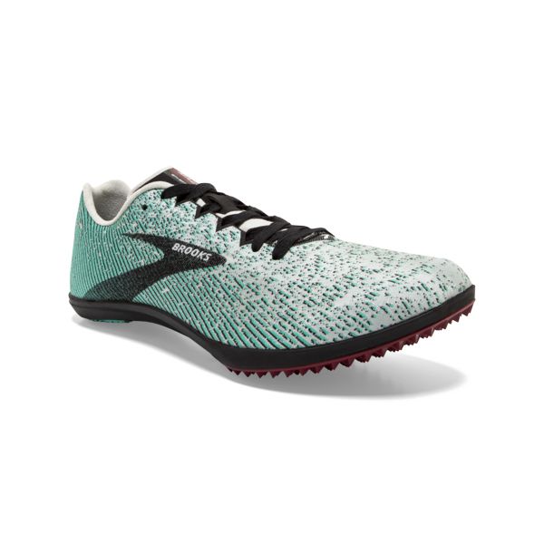 Brooks Mach 19 Spikeless Yarış Ayakkabısı Kadın Gri Siyah Yeşil | Turkey-514806