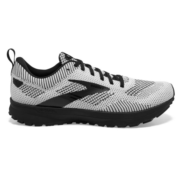 Brooks Revel 5 Yol Koşu Ayakkabısı Erkek Beyaz Siyah | Turkey-304289