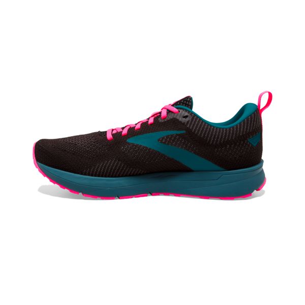 Brooks Revel 5 Yol Koşu Ayakkabısı Kadın Siyah Mavi Pembe | Turkey-185469