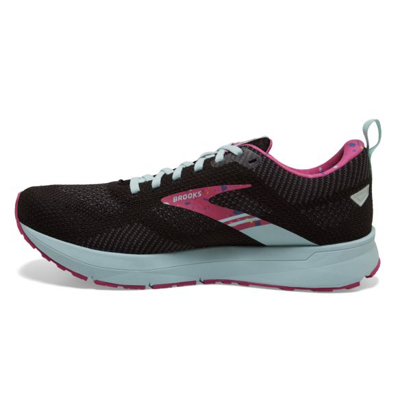 Brooks Revel 5 Yol Koşu Ayakkabısı Kadın Siyah Kırmızı Mavi | Turkey-487926