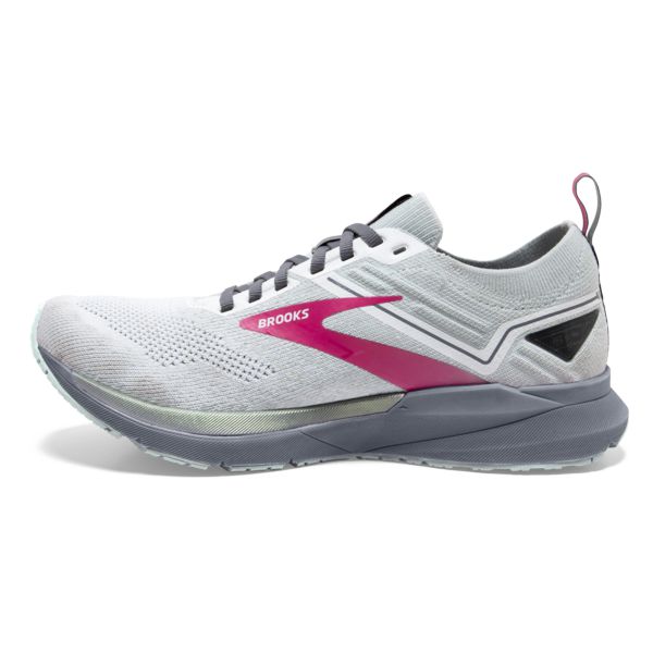 Brooks Ricochet 3 Yol Koşu Ayakkabısı Kadın Beyaz Gri Pembe | Turkey-463829